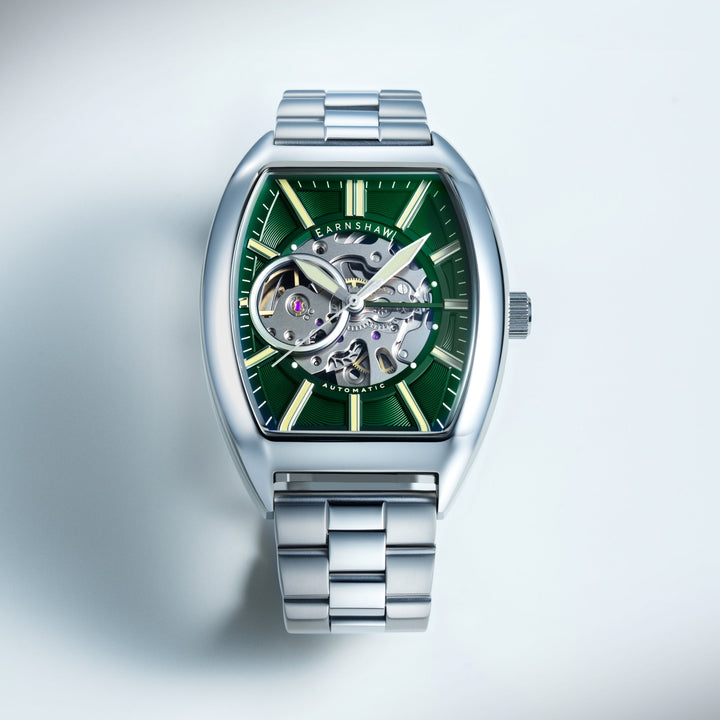 Heritage Beauchamp Skeleton Automatic Green / Stainless Steel | Green Dial