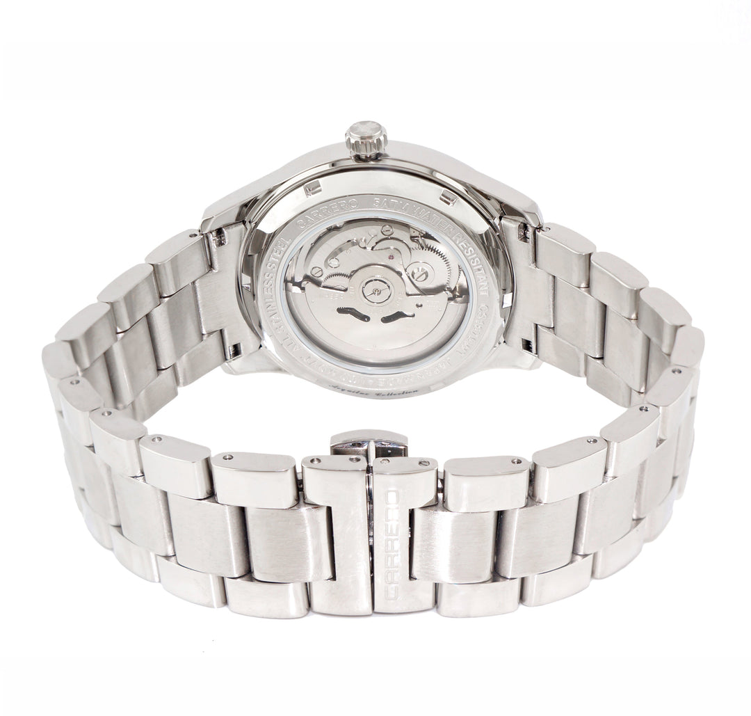 AEQUILUX SILVER TONE/WHITE | White Dial