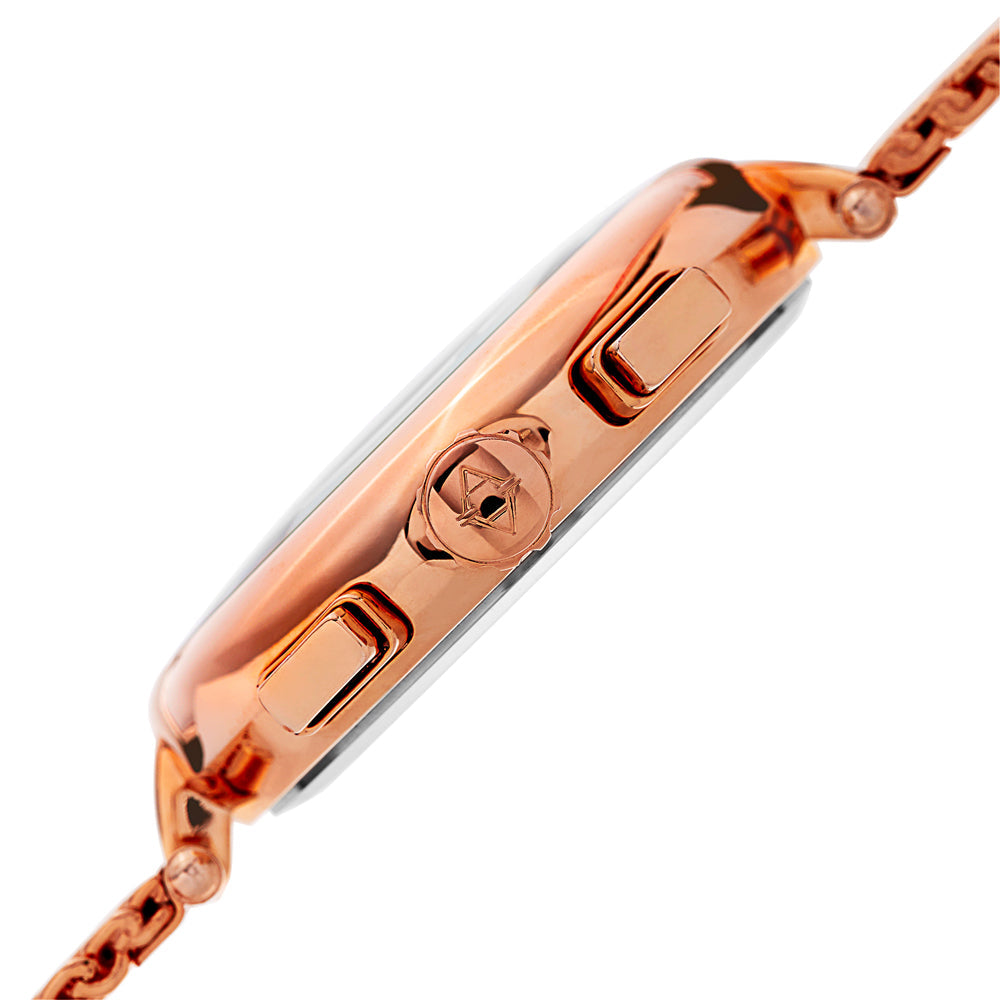 AK772RGBU-Casual Rose Gold/Stainless Steel | Blue Dial
