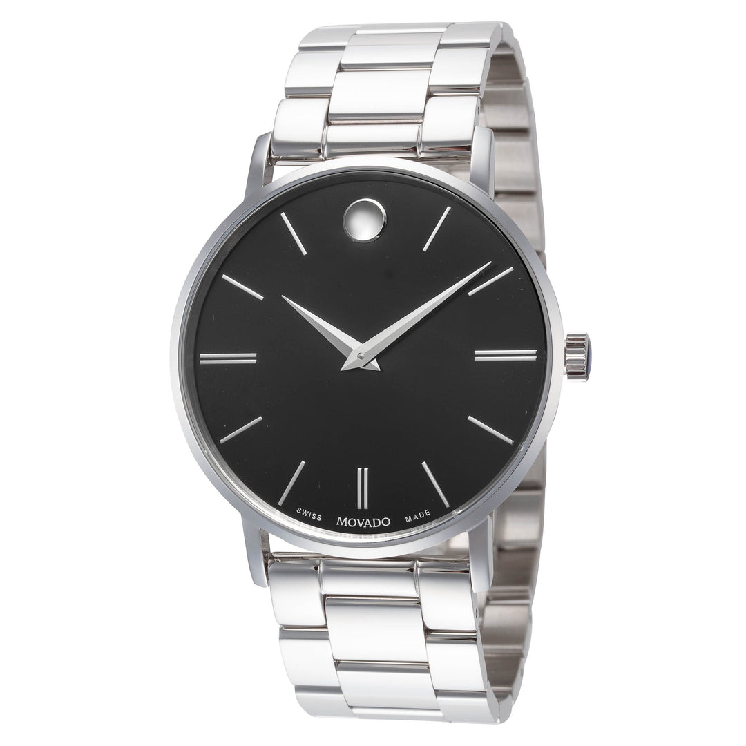 Corporate 40mm / Black / Silver Black Dial
