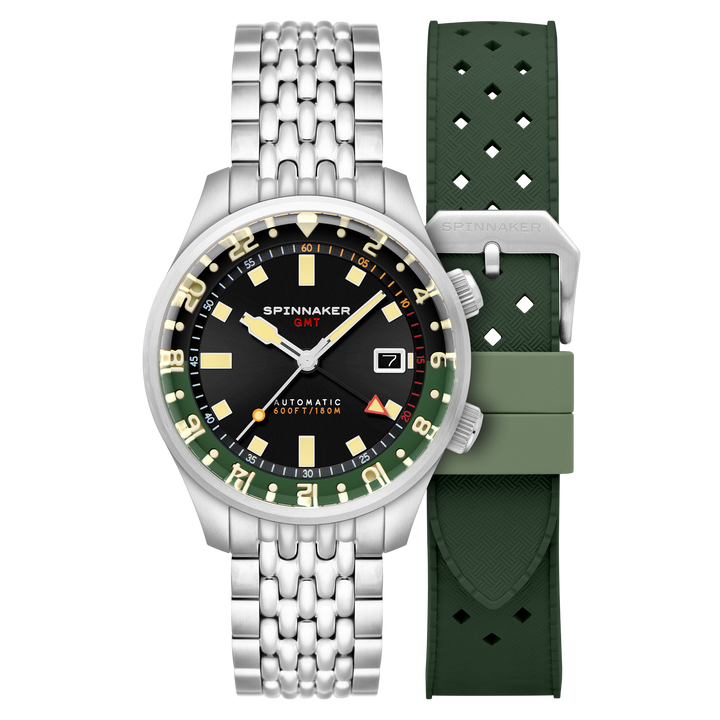 Bradner GMT Automatic Black / Stainless Steel Black Dial
