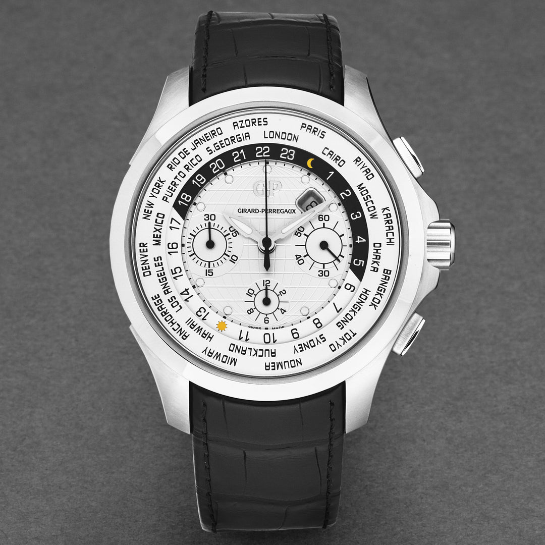 World Timer 4970011133BB6B / silver | Silver Dial