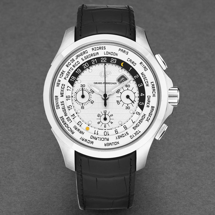 World Timer 4970011133BB6B / silver | Silver Dial