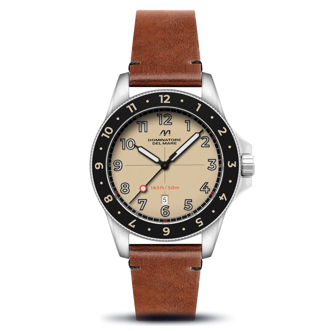 Bandiera Japan Quartz Cream / Leather | Cream Dial