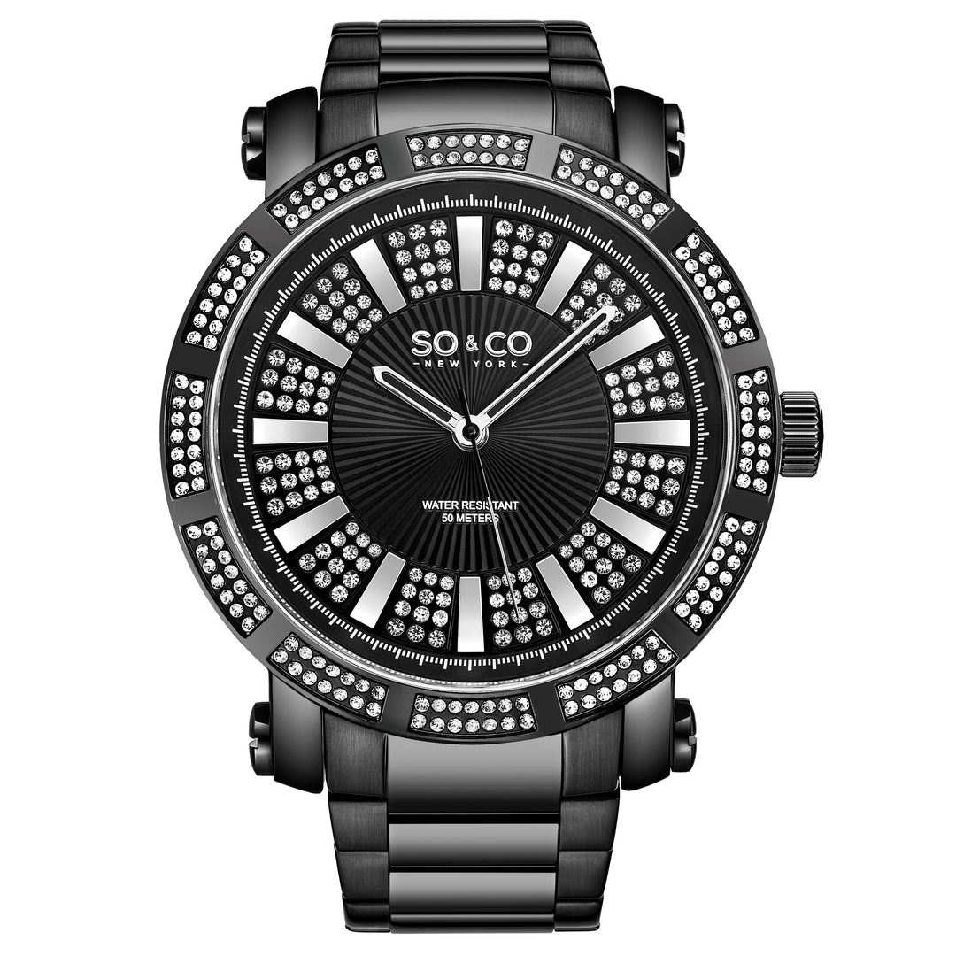 Madison Black/Stainless Steel | Black Dial