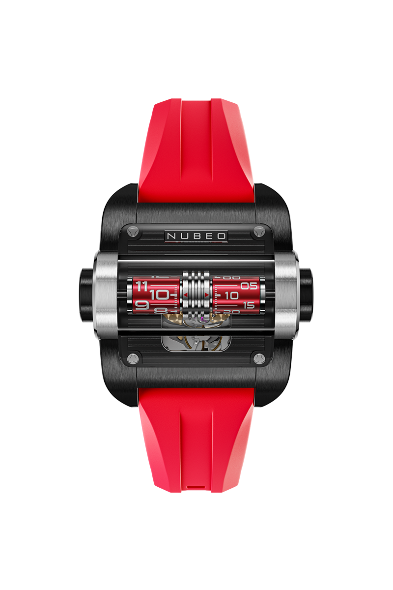 Continuum Automatic Black / Red Rubber Black Dial