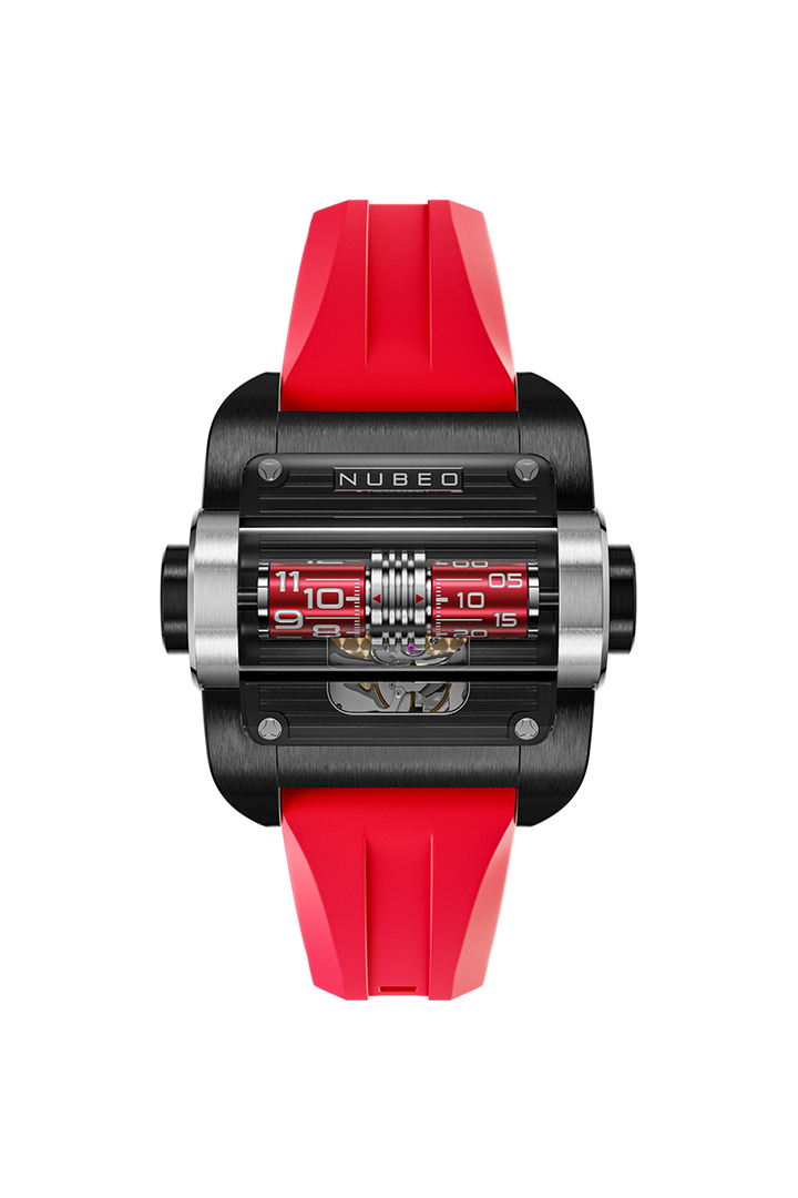 Continuum Automatic Black / Red Rubber Black Dial