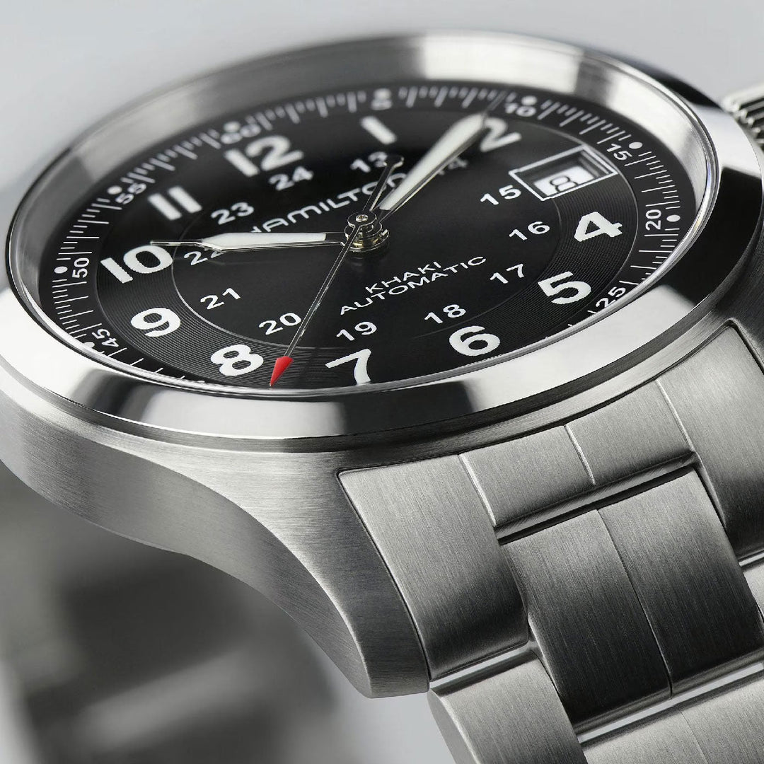 KHAKI FIELD Black / Stainless Steel Black Dial