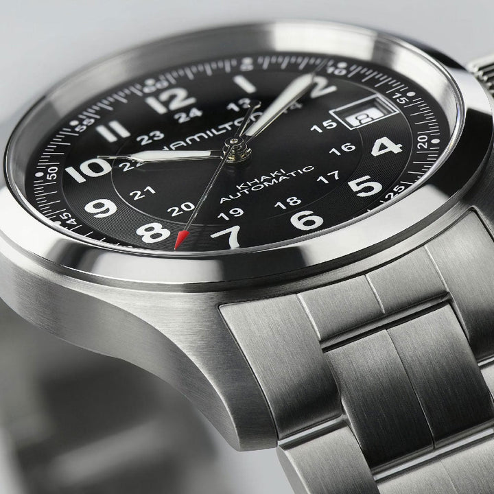 KHAKI FIELD Black / Stainless Steel Black Dial