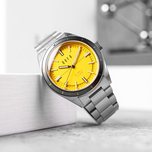Freitaucher Automatic Yellow / Stainless Steel | Yellow Dial