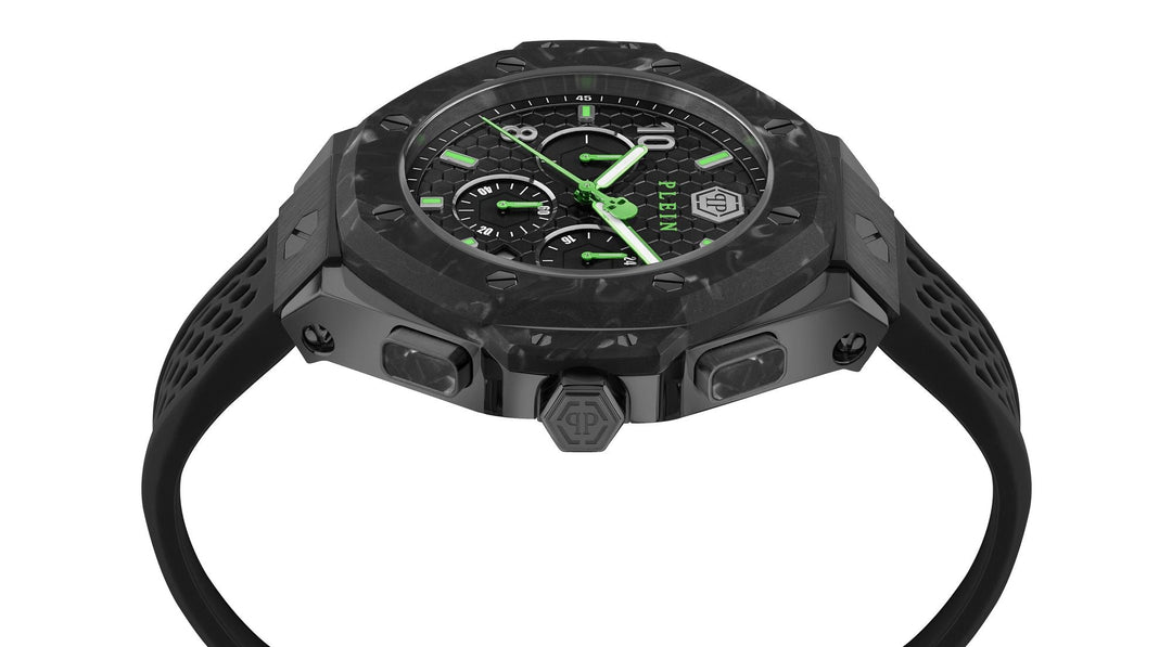 CHRONO ROYAL Black / Silicone | Black Dial