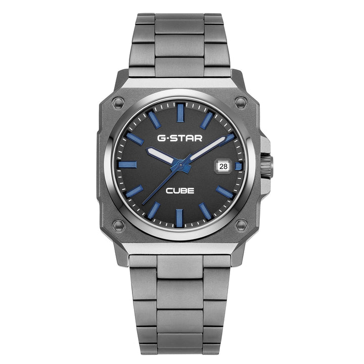 Cube Gray Dial / Gunmetal Stainless Steel Bracelet Gray Dial