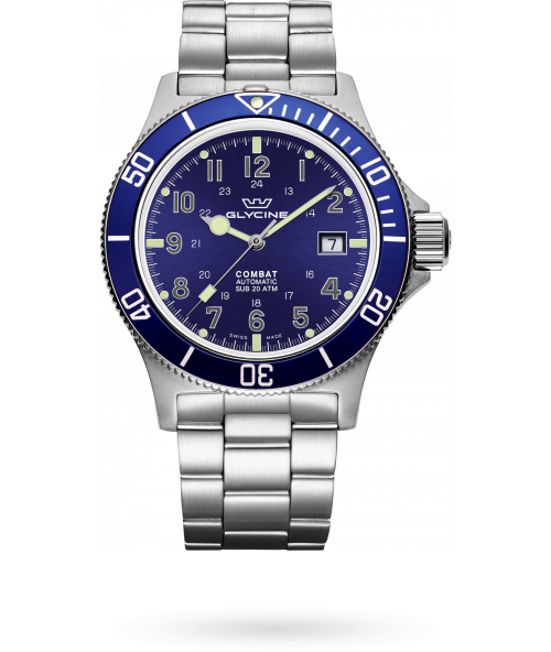 Combat Sub 42mm / Blue / Silver Blue Dial