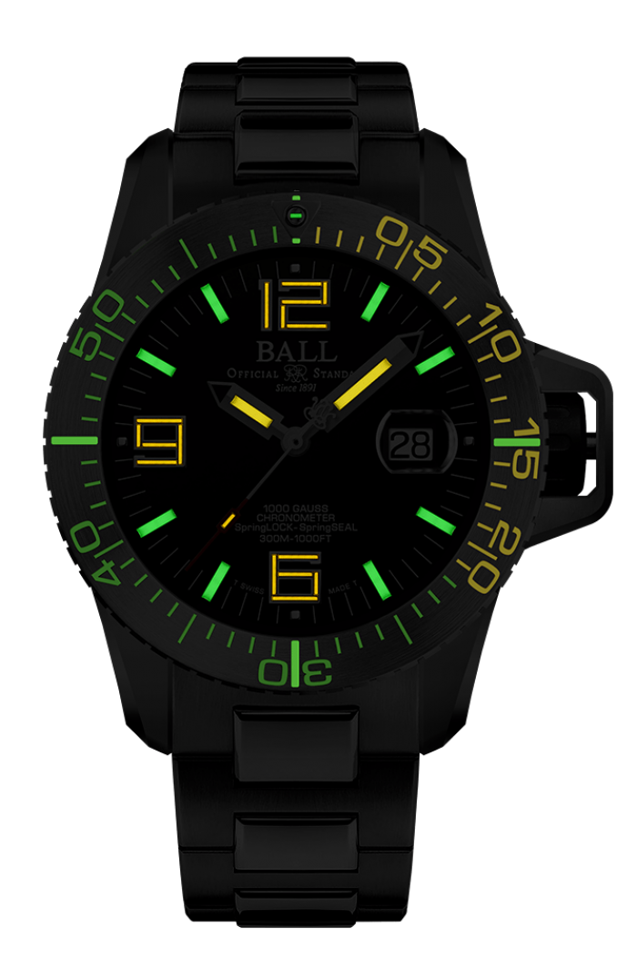 Engineer Hydrocarbon EOD 42Mm Black Black Dial