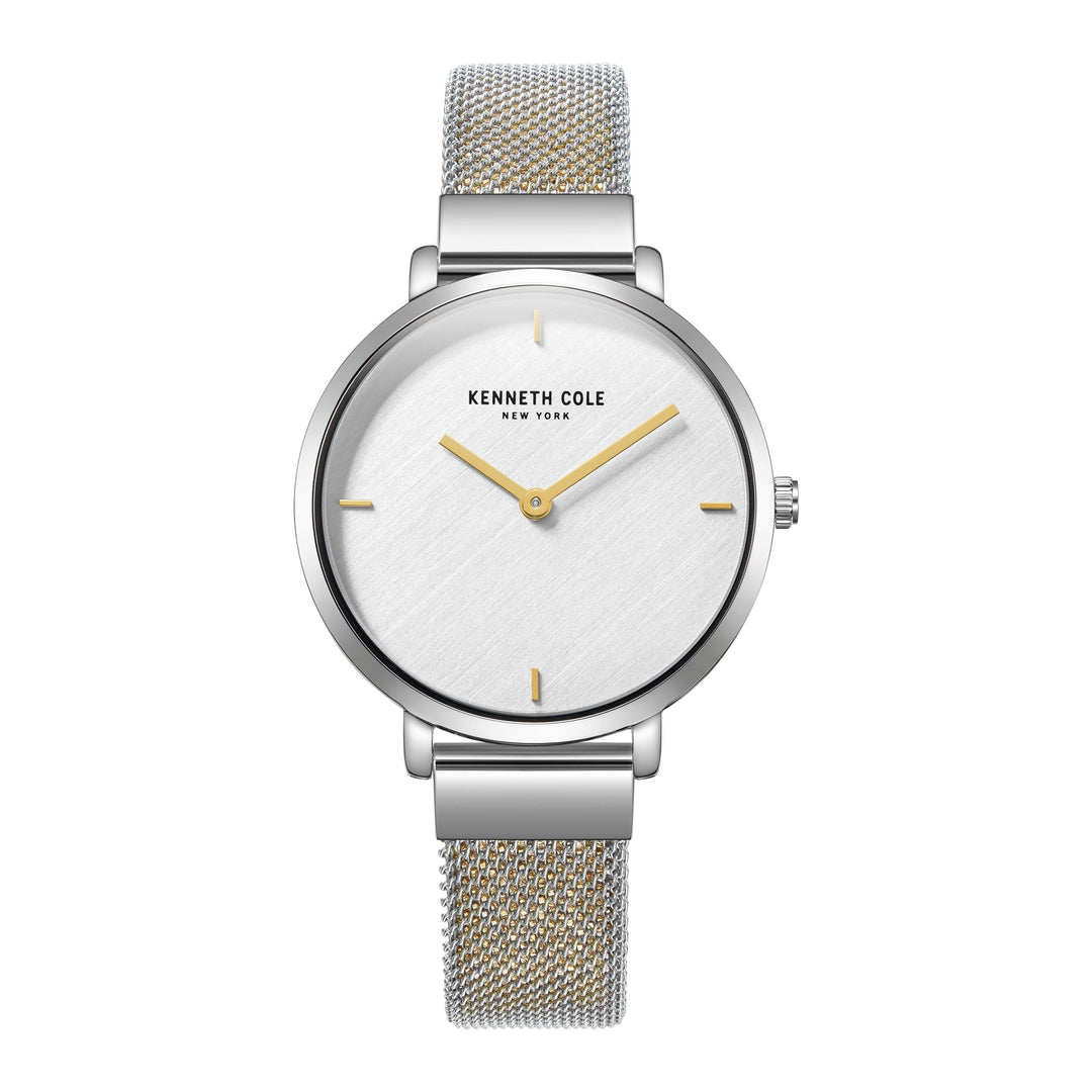 Classic 34mm / Silver / Silver and Gold Silver Dial