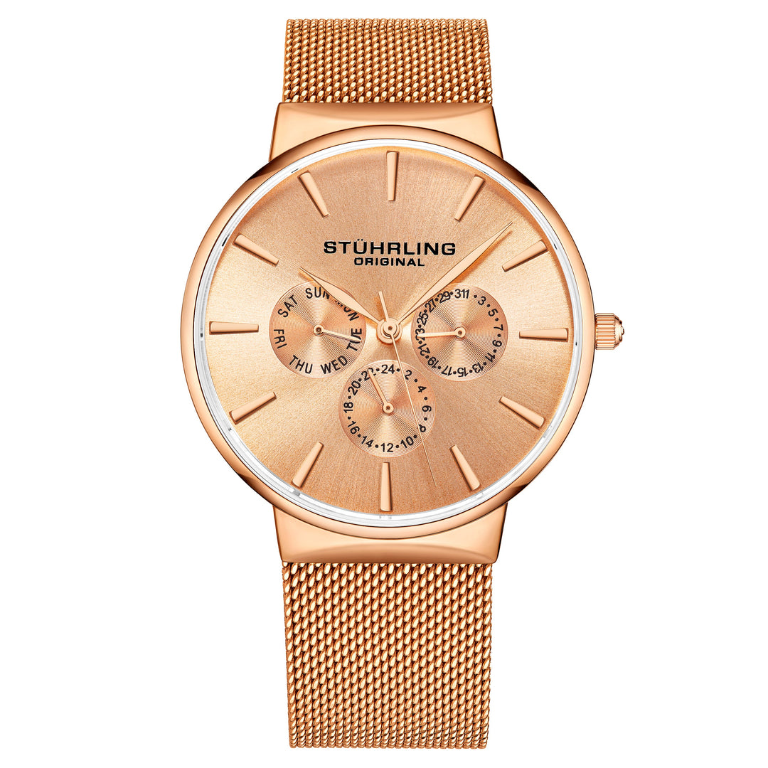 Monaco Rose/Stainless Steel/Rose Dial/Rose Case
