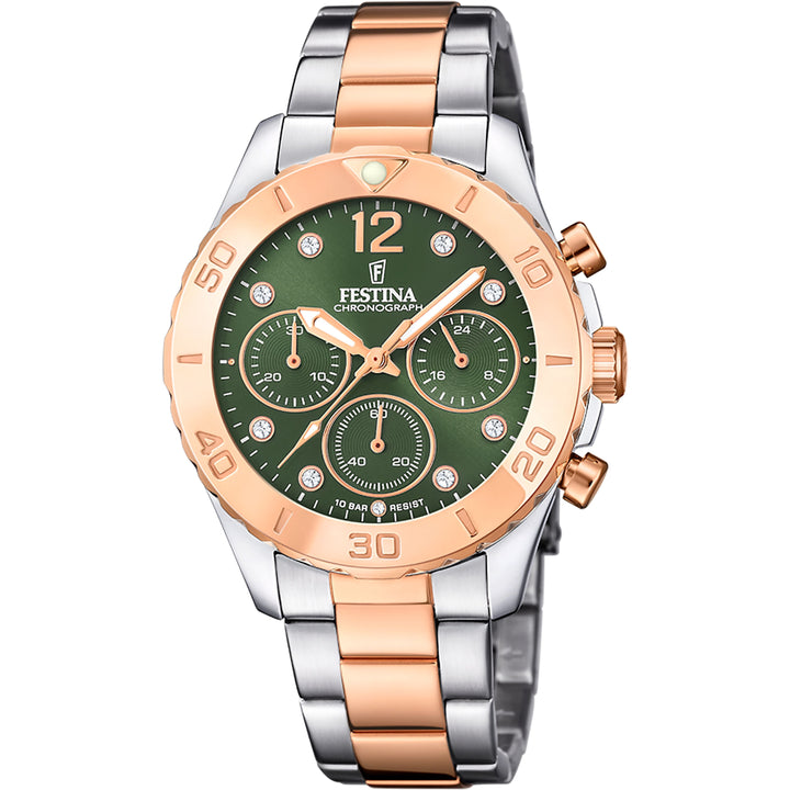 Boyfriend Collection Green / Stainless Steel Green Dial