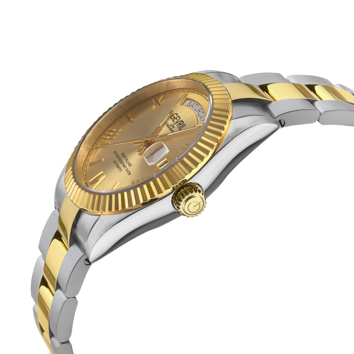 West Village Automatic Gevril Sellita SW240 Swiss Made Automatic Watch Gold dial