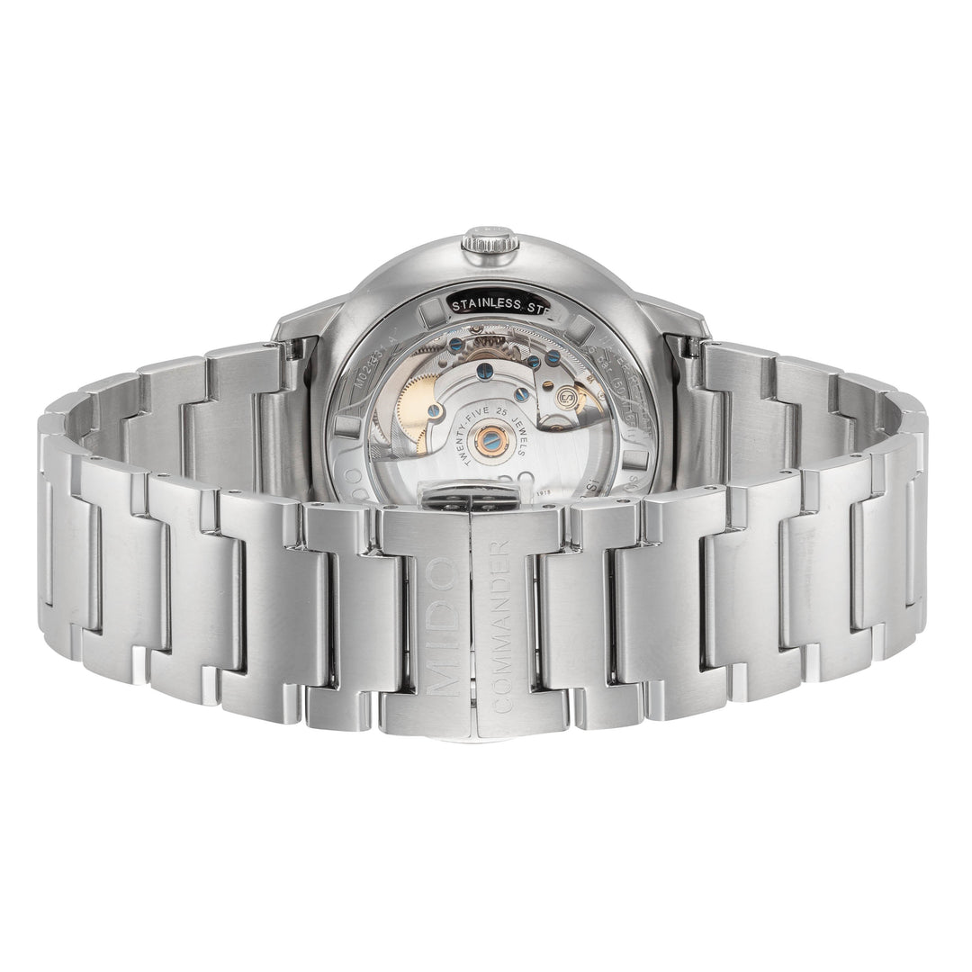 Commander II 40 mm / Black / Silver Black Dial