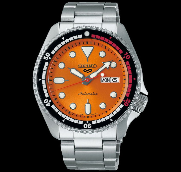 5 Sports SKX Series 55th Anniversary Limited Edition Orange Dial / Stainless Ste