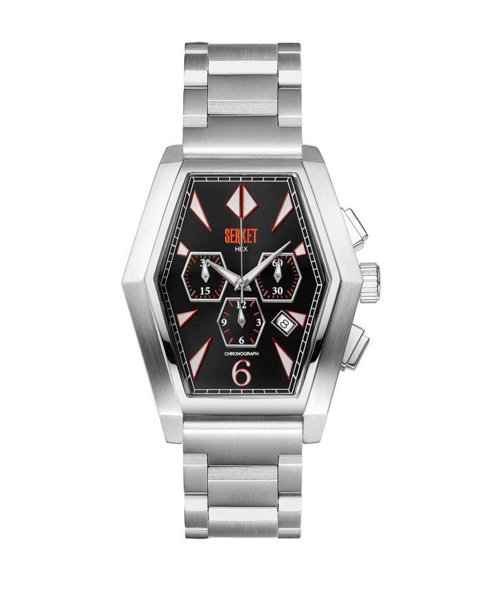 Hex Chronograph Black 44mm Black Dial