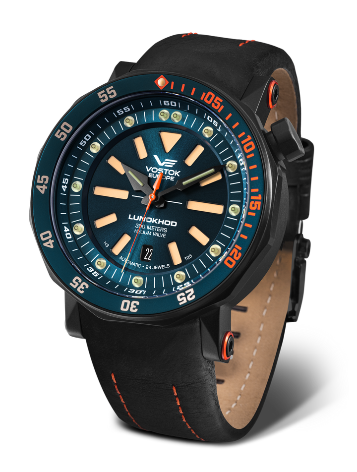 Lunokhod Turquoise Dial / Black Leather Turquoise Dial