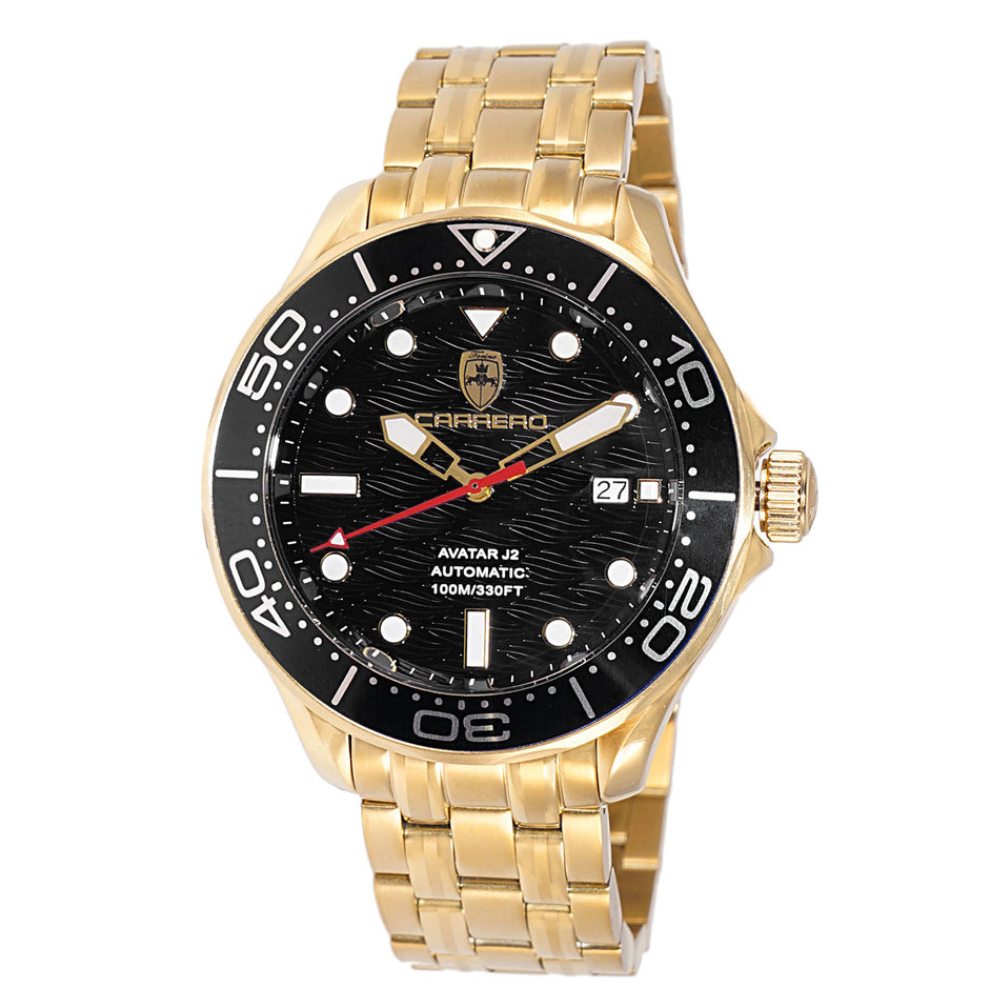 AVATAR-J2 Goldtone/Black | Black Dial