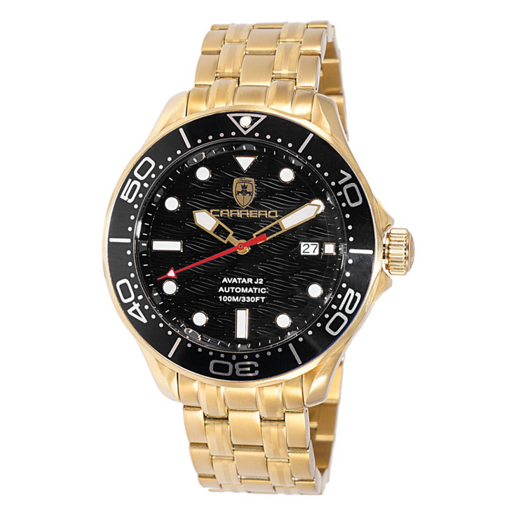 AVATAR-J2 Goldtone/Black | Black Dial