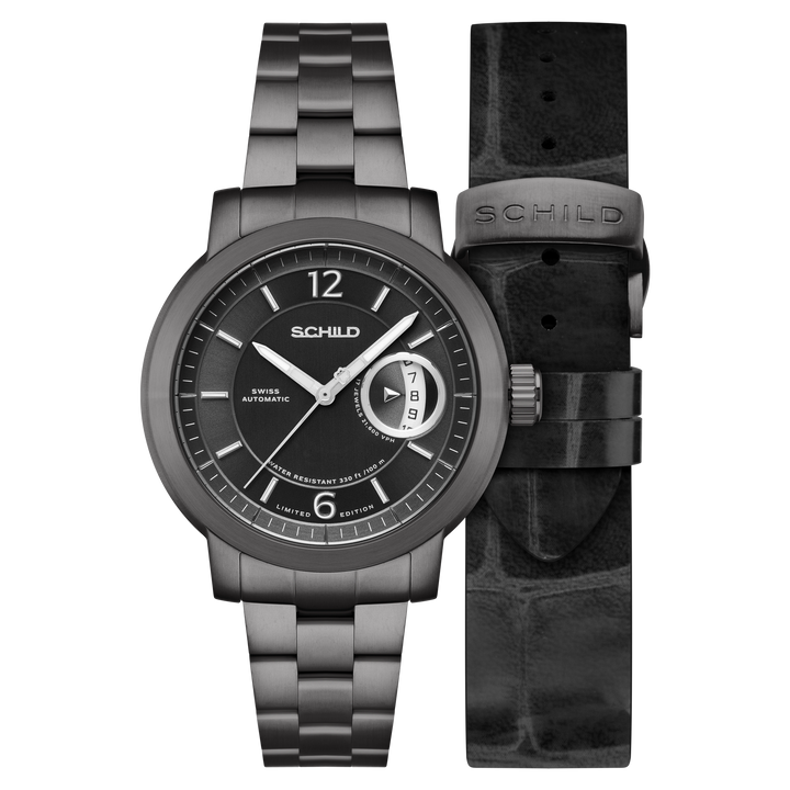 Heinrich Minimal Swiss Automatic Limited Edition Grey / Gunmetal Stainless Steel