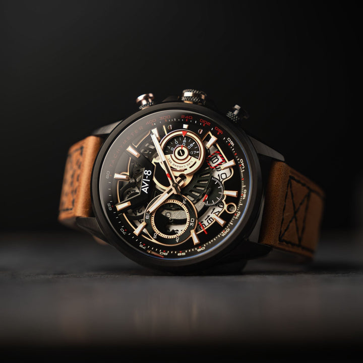Matador Black / Brown | Black Dial