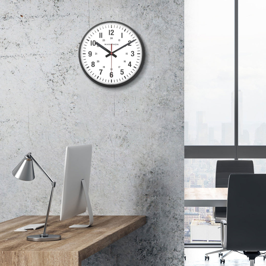 10 Inch Silent Continuous-Sweep Analog Wall Clock 10-analog-clock