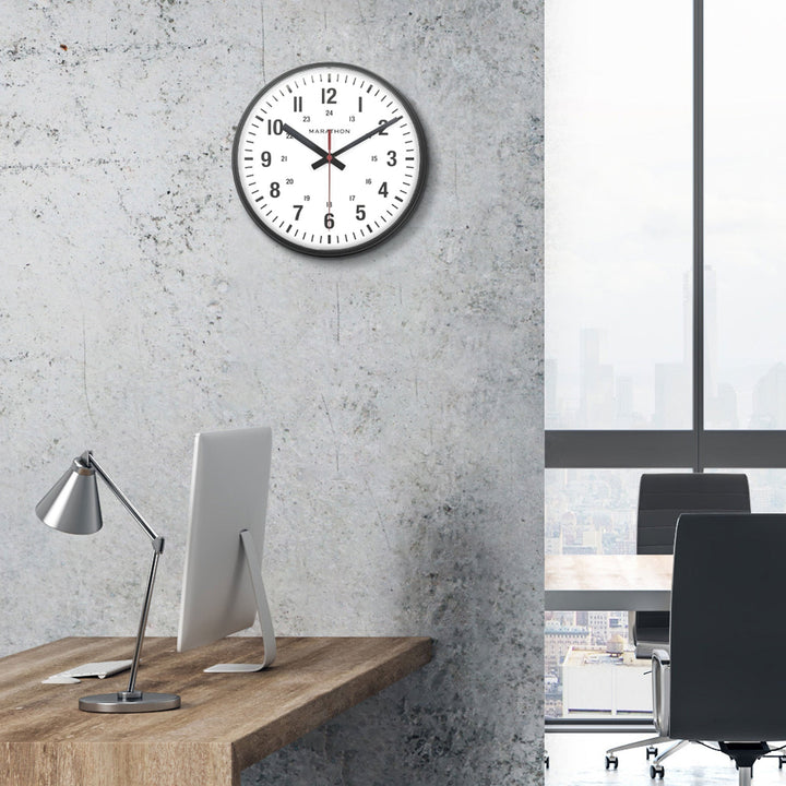 10 Inch Silent Continuous-Sweep Analog Wall Clock 10-analog-clock