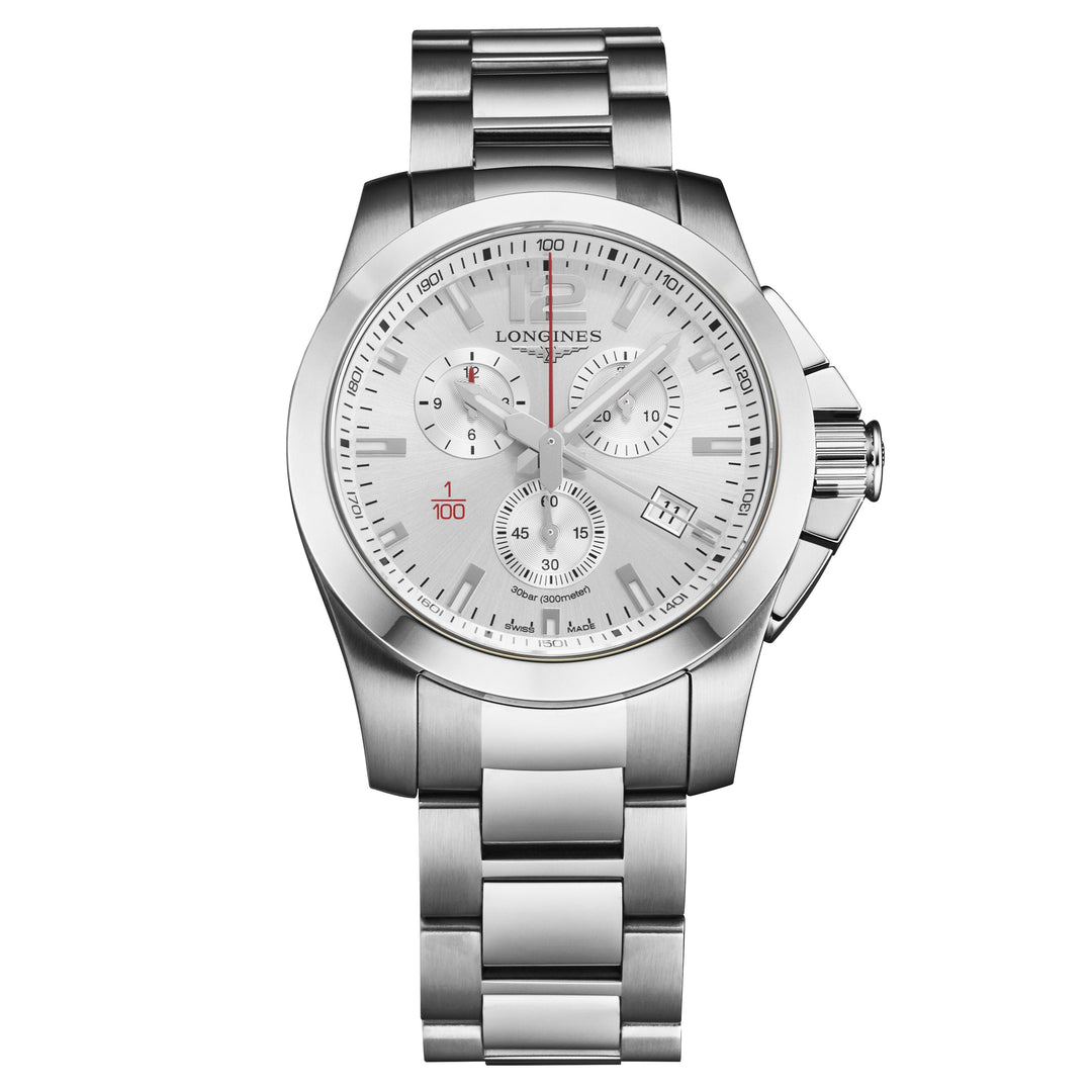 Conquest Silver / Stainless Steel Silver Dial