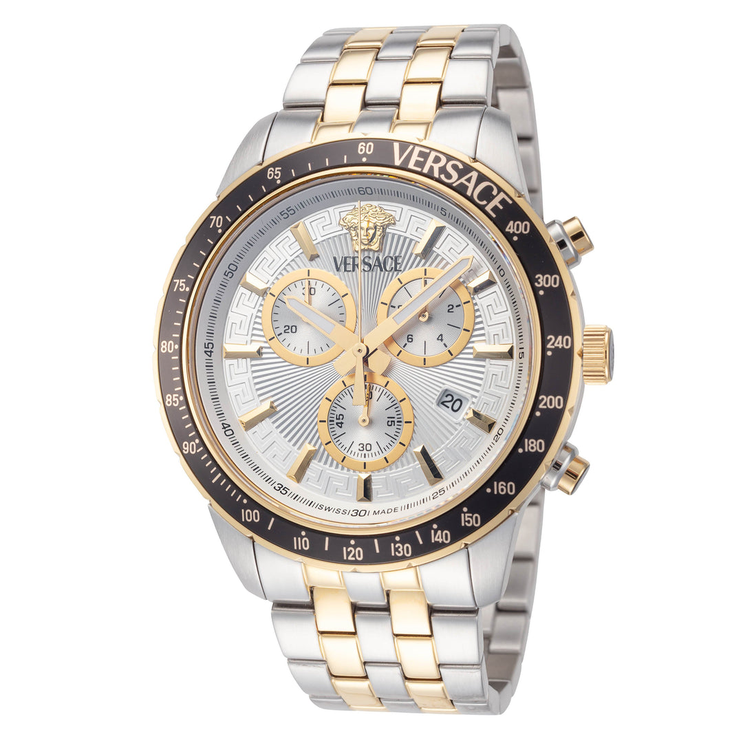 Sport Chrono 44mm / Silver / Silver and Gold | Silver Dial