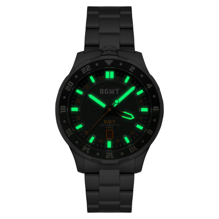 GLOBEMASTER GMT AUTOMATIC Green / Stainless Steel | Green Dial