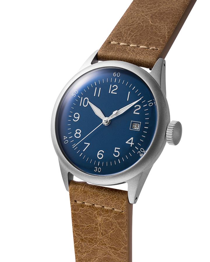 A-11 Tactical Blue / Leather Blue Dial