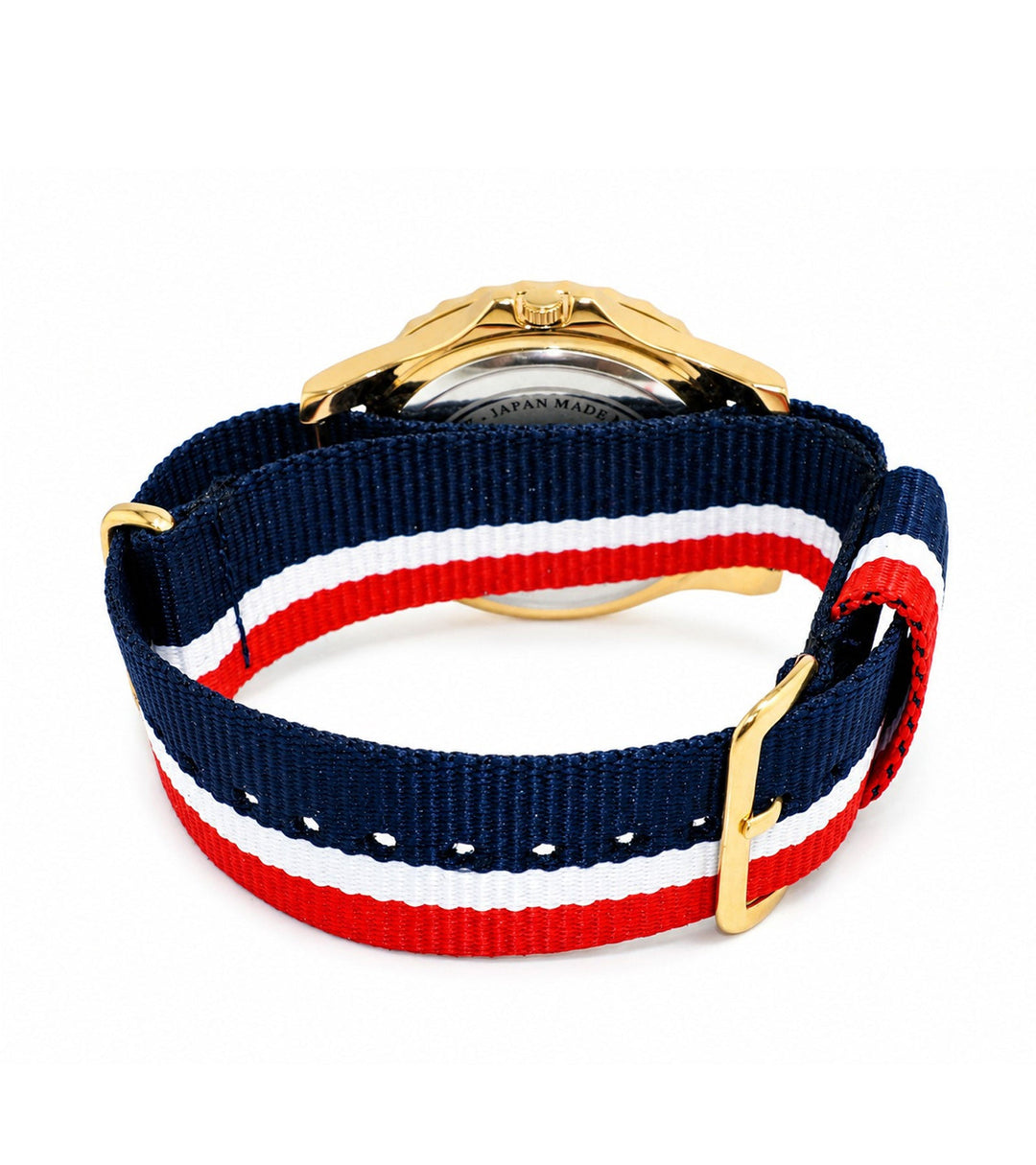 CHAMELEON NY STRAP/GOLD TONE Red Dial