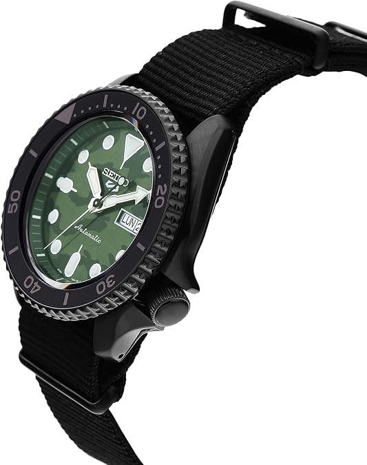 5 Sports SYX Green Camouflage Dial / Black Nylon Strap Green Dial