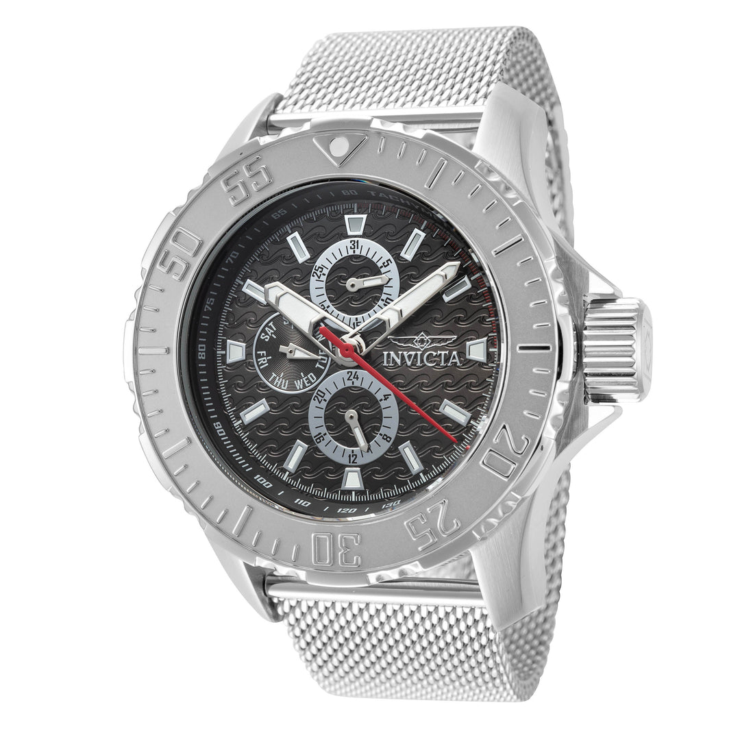 Vintage 50mm / Black / Silver | Black Dial