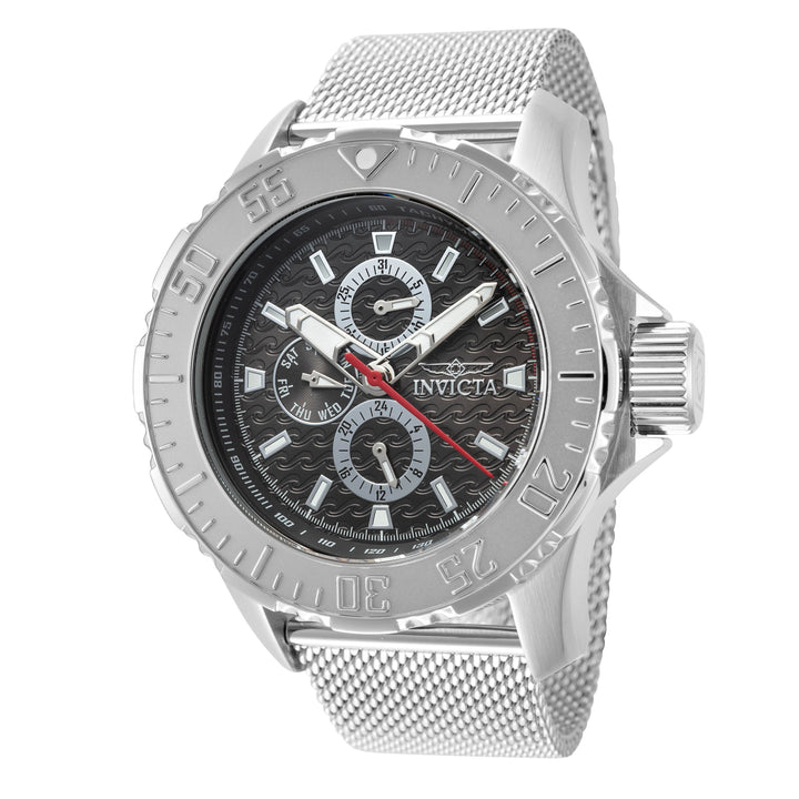 Vintage 50mm / Black / Silver | Black Dial