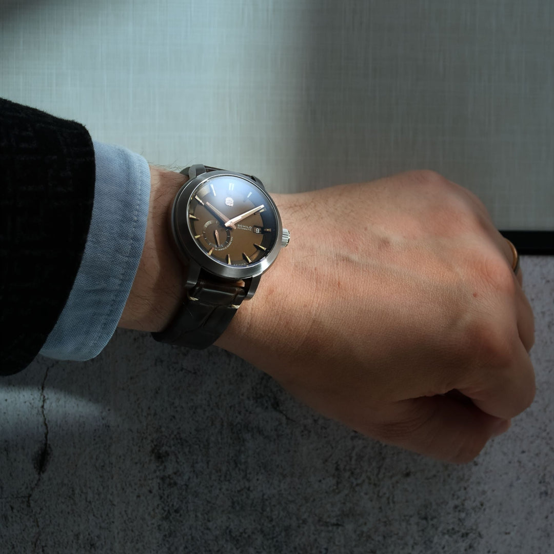 Heinrich Micro Rotor Automatic Limited Edition Brown / Stainless Steel | Brown D