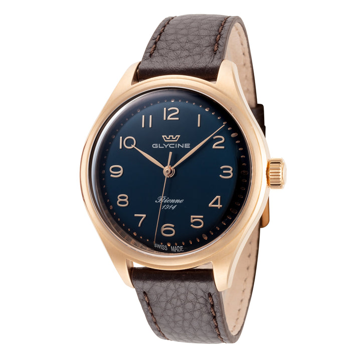 Bienne 1914 39 mm / Blue / Black Blue Dial