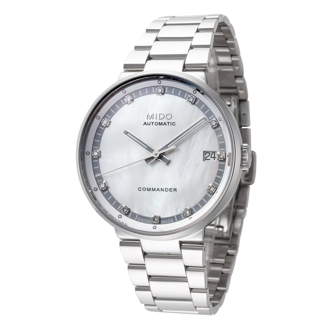 Commander II 33mm / Mother-of-Pearl / Silver | Mother-Of-Pearl Dial