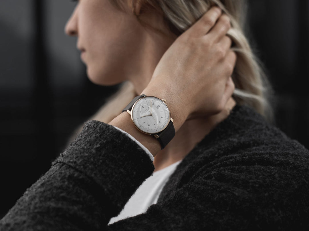 Max Bill Automatic Gray Dial / Gray Leather Strap Gray Dial