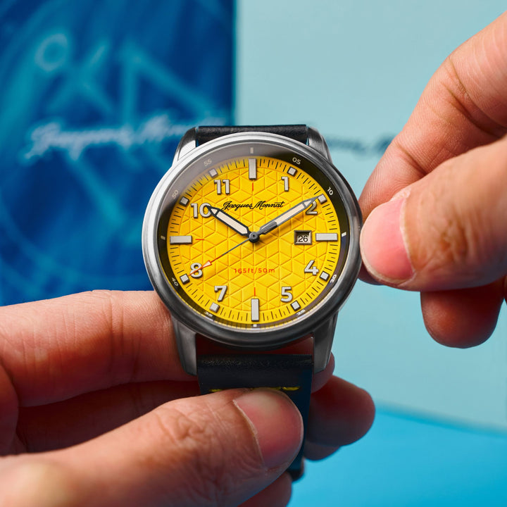 Roscana Quartz Yellow / Leather | Yellow Dial