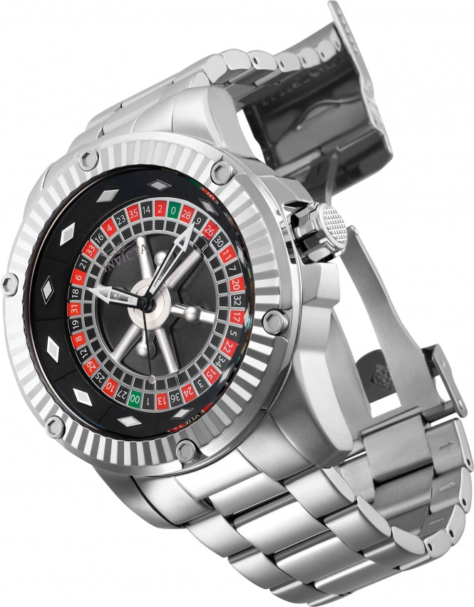Specialty Black Dial / Silver Stainless Steel Bracelet Black Dial