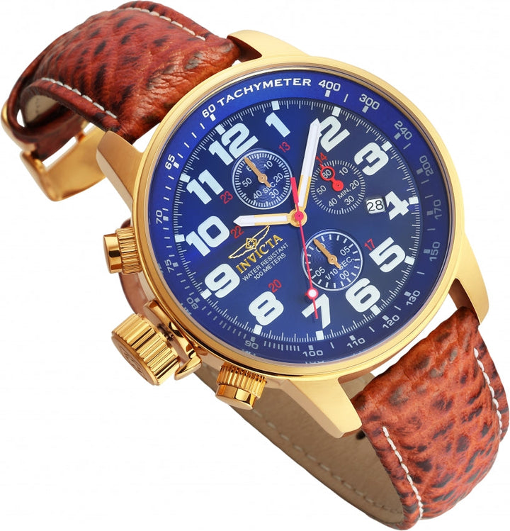I-Force Chronograph Blue Dial / Brown Leather Strap Blue Dial