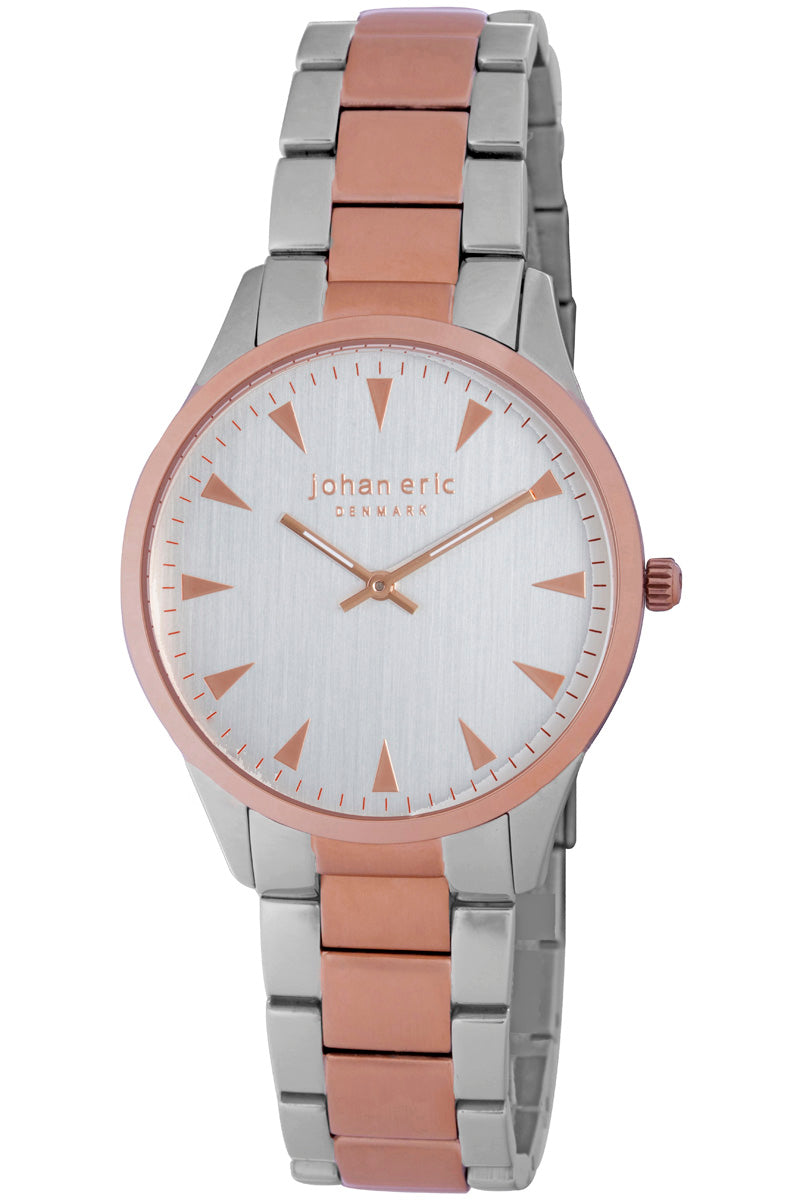 Helsingor Silver-Silver Rose gold | Silver Dial