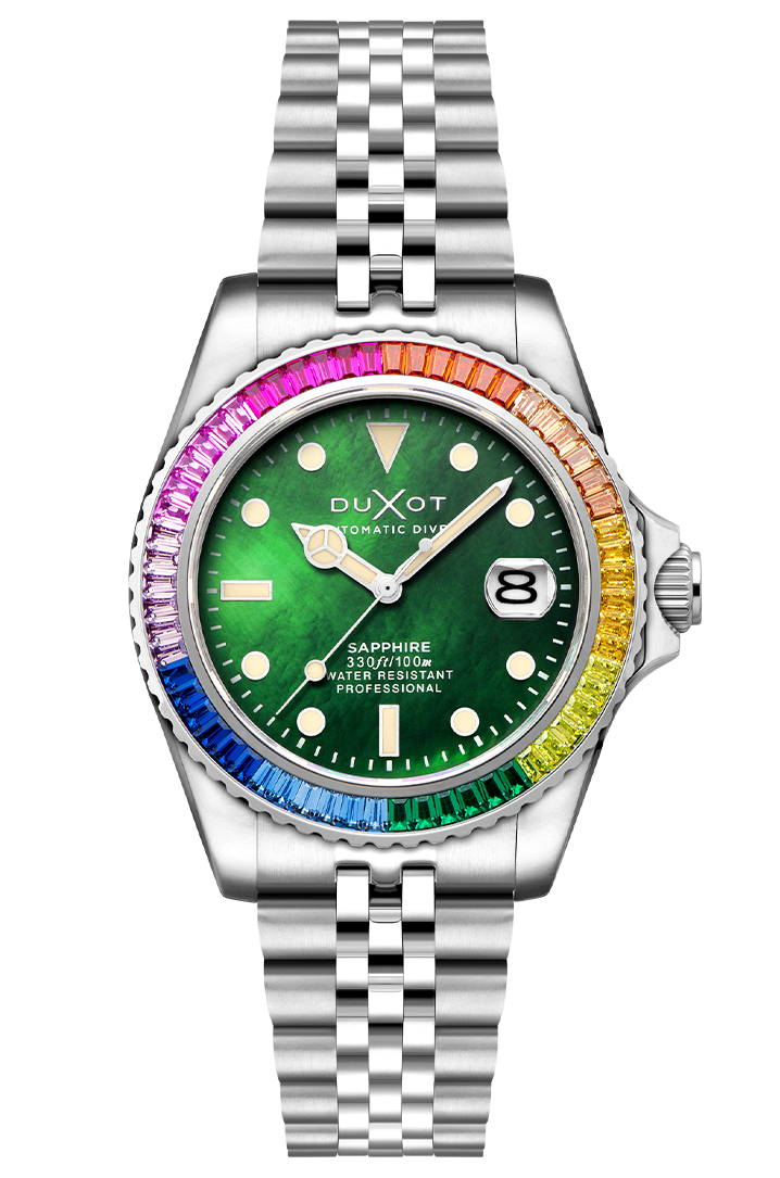 Atlantica 40 Rainbow Automatic Stainless Steel / Stainless Steel | Green Dial