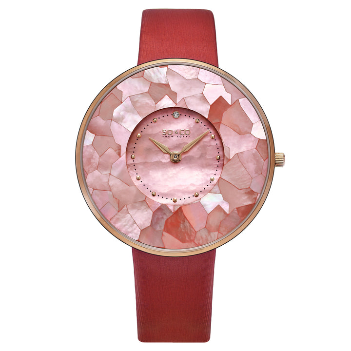 Chelsea Red/Leather | Salmon Dial